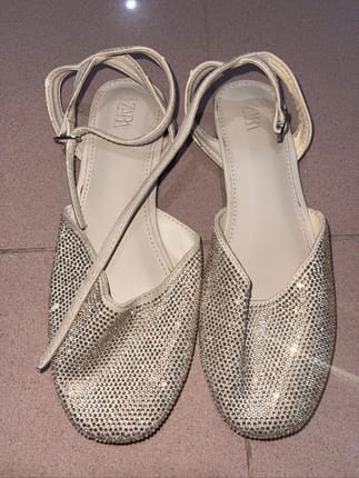 ZARA Gliter Gold Sandal