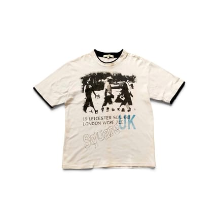 Vintage Leicester Square London Graphic Print Off-White