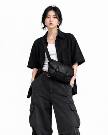 Sling bag Porter Leather