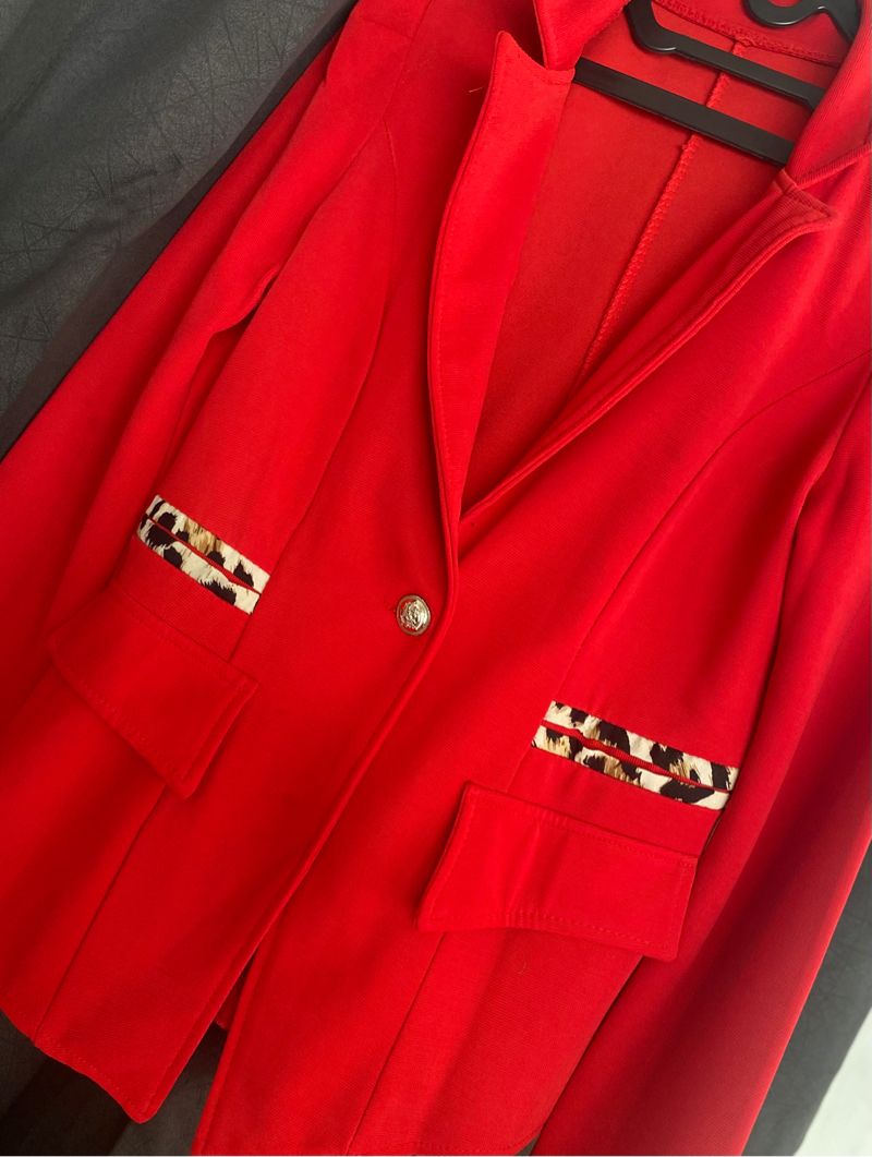 Casual Blazer Wanita red, foto 2