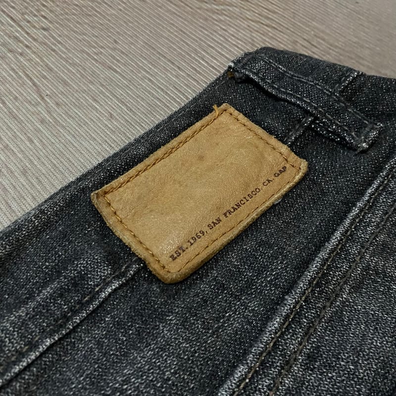 GAP 1969 Regular Straight Stone Black Wash Jeans, foto 4
