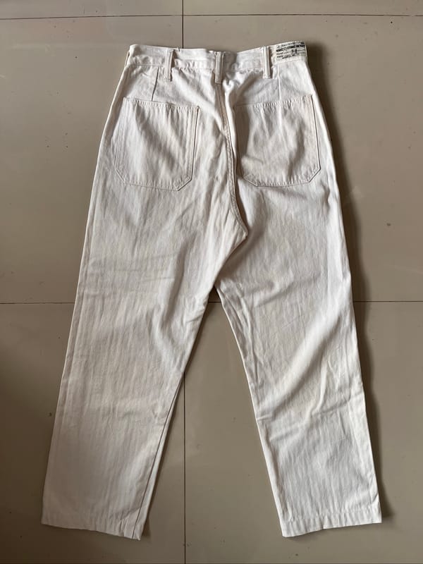 Bronson Mfg Deck USN Pants Broken White HBT, foto 3