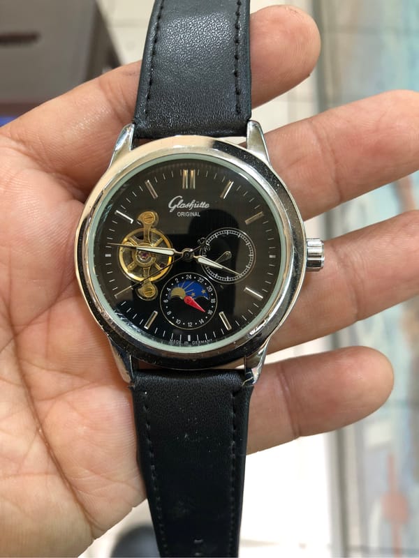 Jam tangan pria oromatis glashutte klasik style, foto 6