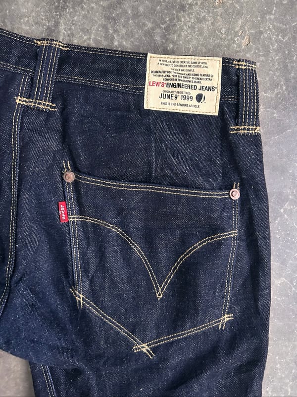 Vtg y2k Levis engineered jeans short women's, foto 10