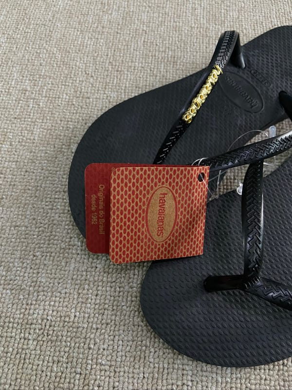 Havaianas slim logo metallic sandal jepit, foto 4