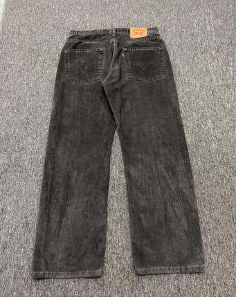 Levis 569 Corduroy Grey Size 34 LP 88 -Loose Straight Washed