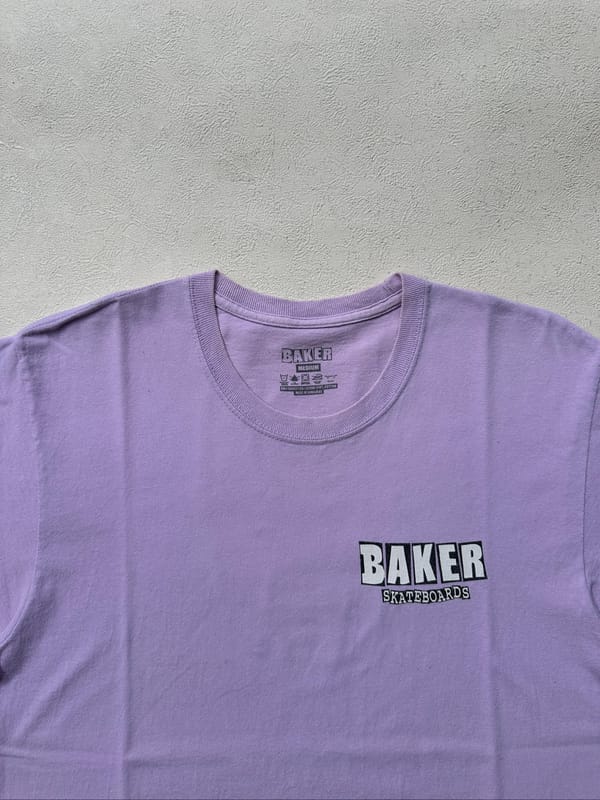 Baker Skateboards Dubs Lavender OG Logo Tshirt, foto 4