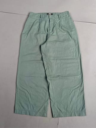 Nevada Mint Green Wide Leg Pants – Casual Vintage