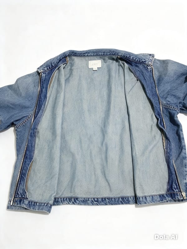 Jaket Denim Zara Lengan Pendek, foto 2
