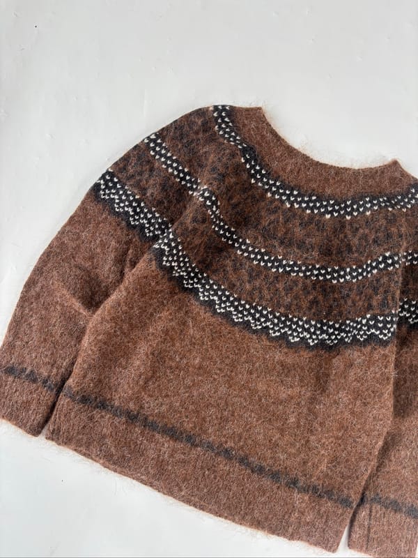 Knit Sweater Motif OH63 🤎, foto 5