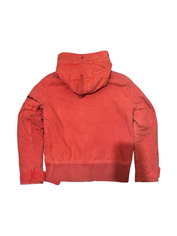 Canvas Work Jacket Beast Orange Washed Sunfade, foto 6
