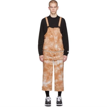 Dickies x clot tie dye dragon overalls