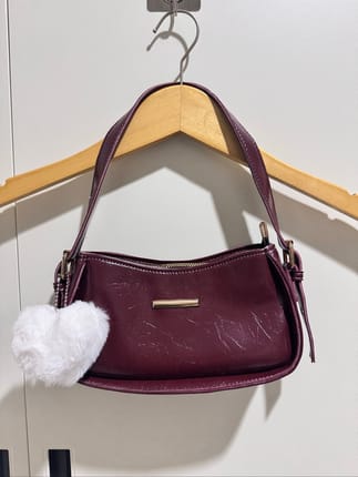 shoulder bag burgundy bisa selempang