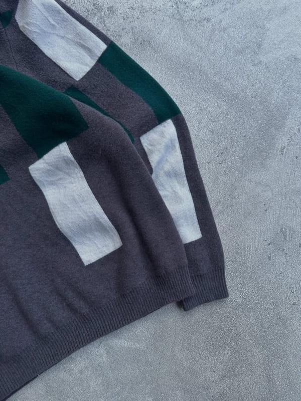 Unknown knitwear basic pattern grandpa sweater, foto 2