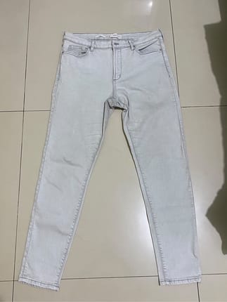 Mango Light Denim Pants