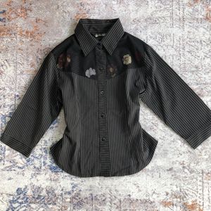 Japanese brand Vintage Y2K Shirt Wanita black