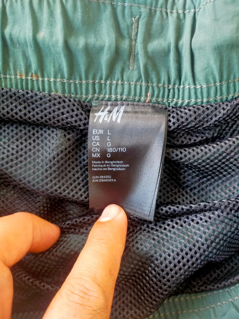 H&M Casual Short Pria navy, foto 3