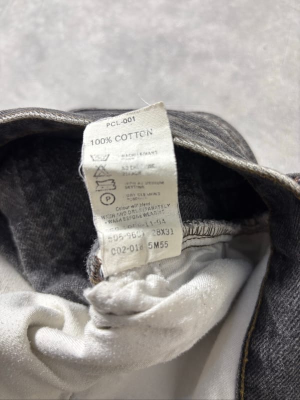 Vintage levis 505 leopard black washed, foto 8
