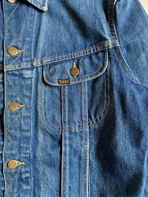VINTAGE 80s LEE RIDER DENIM JACKET, foto 6