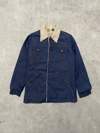 Vintage 70’s Maverick Sherpa Lined Denim Jacket