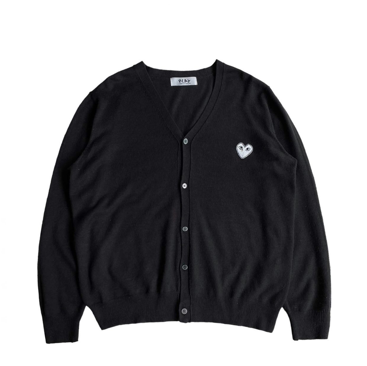 COMME des GARÇONS Luxury Minimalist Cardigan Pria black Preloved