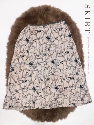 Rok flowers pendek