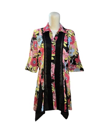 bohemian floral long top🌸