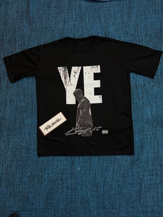Kanye West Signature Black T-Shirt – Size L