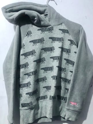 Uniqlo x Lisa Larson fleece pullover hoodie