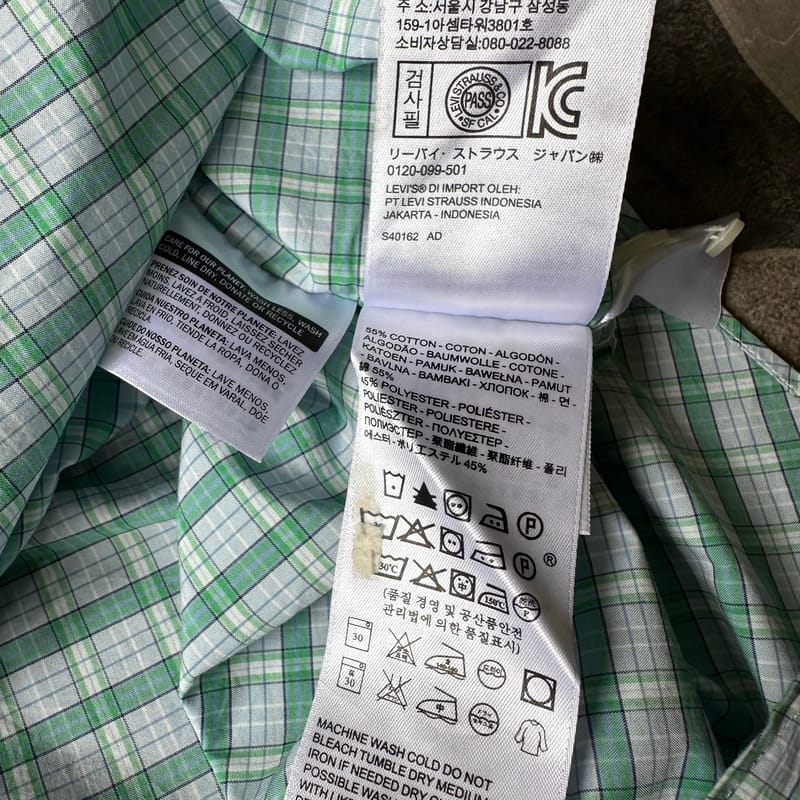 Kemeja levis kotak-kotak  uk M, foto 8