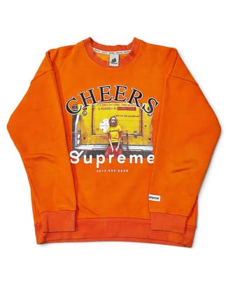 Supreme Cheers Graphic Crewneck Sweatshirt