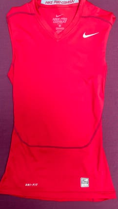 Nike Pro Combat Dri-Fit Compression Sleeveless Shirt - Red