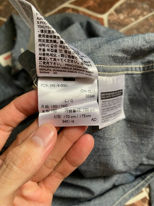 Kemeja Denim Levi’s Orange Tab, foto 6