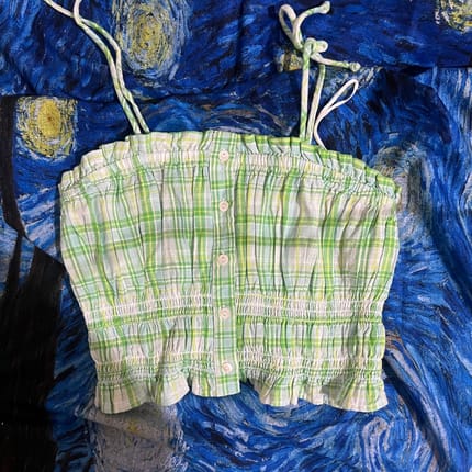 Pastel cotton on crop top (NEW)