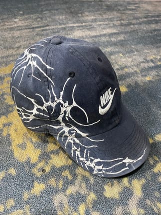 Costum Handpainting Caps Nike art Cybersigilism