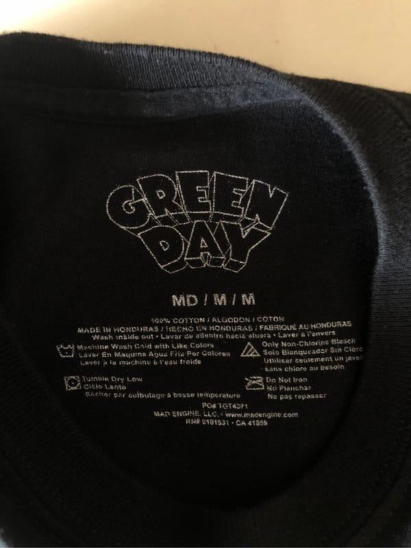 Green Day T shirt, foto 3