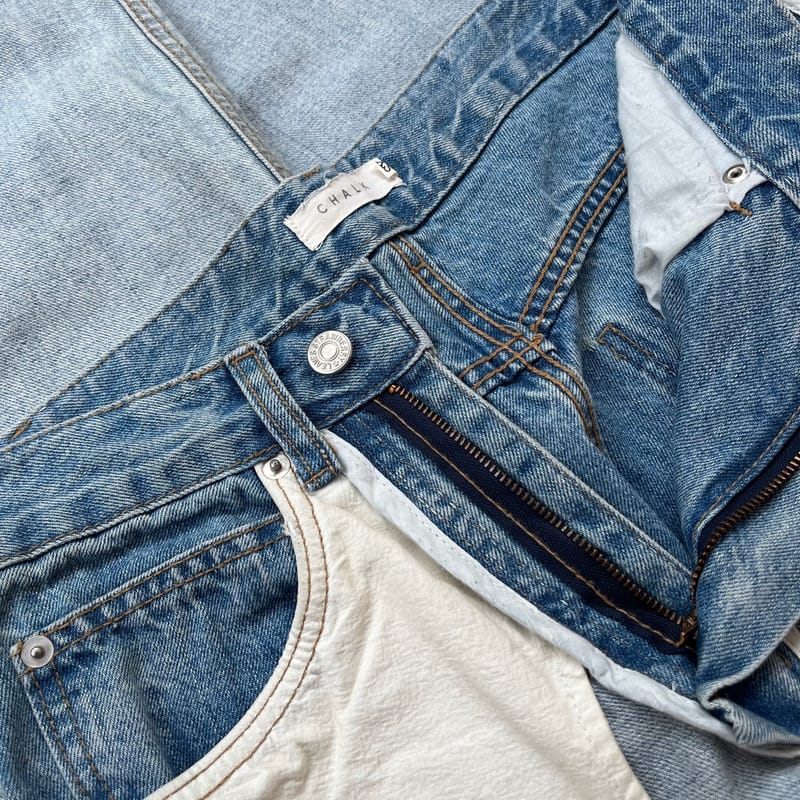 Chalk Inside Out Deconstructed Jeans, foto 5