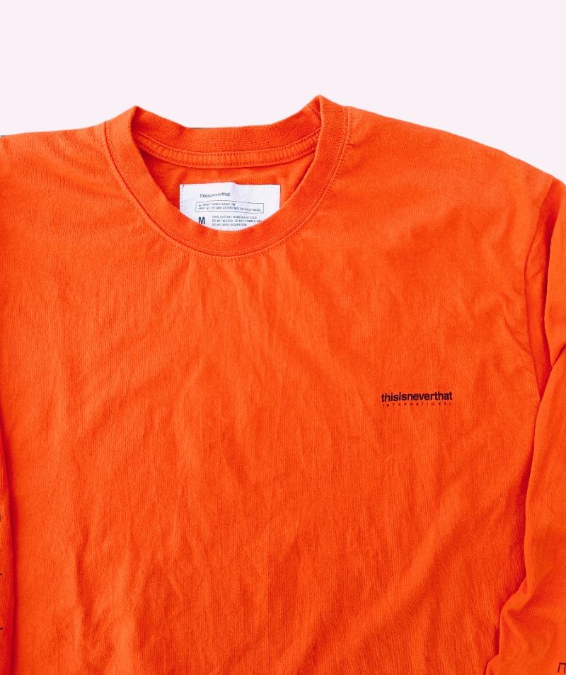 thisisneverthat Luxury T-shirt Pria orange, foto 4