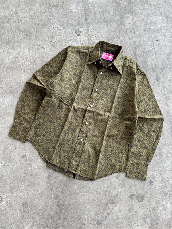 Rare Item Vintage Evisu Donna Olive Pattern Shirt, foto 7