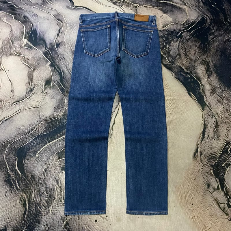 H&M Buttonfly Slimfit Dark Blue Wash Jeans, foto 2