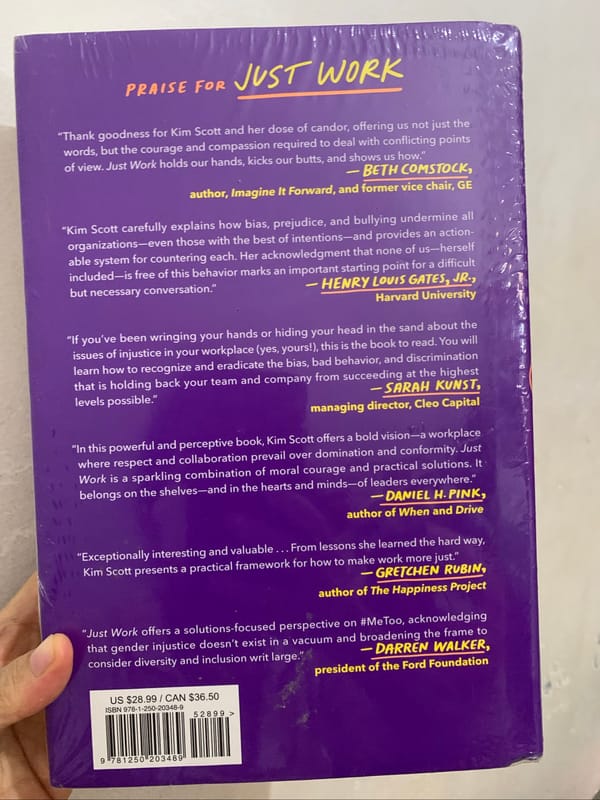 Buku Original Just Work Hardcover (b. Inggris), foto 2