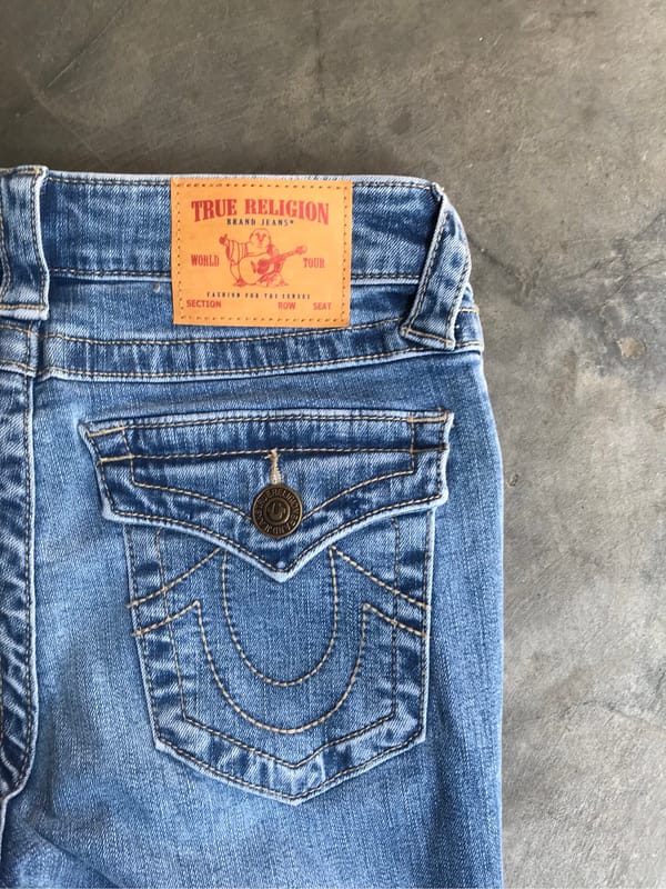 true religion bootcut jeans y2k, foto 6