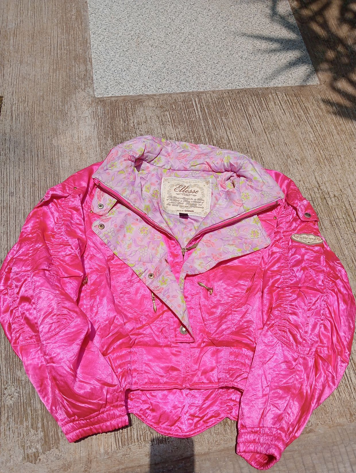 Vintage ellesse x goldwin italy Pink