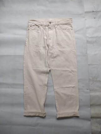 Uniqlo Jeans Selvedge Regular Brokenwhite