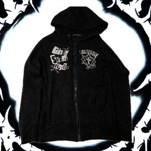 Grunge Goth Hoody Pria black
