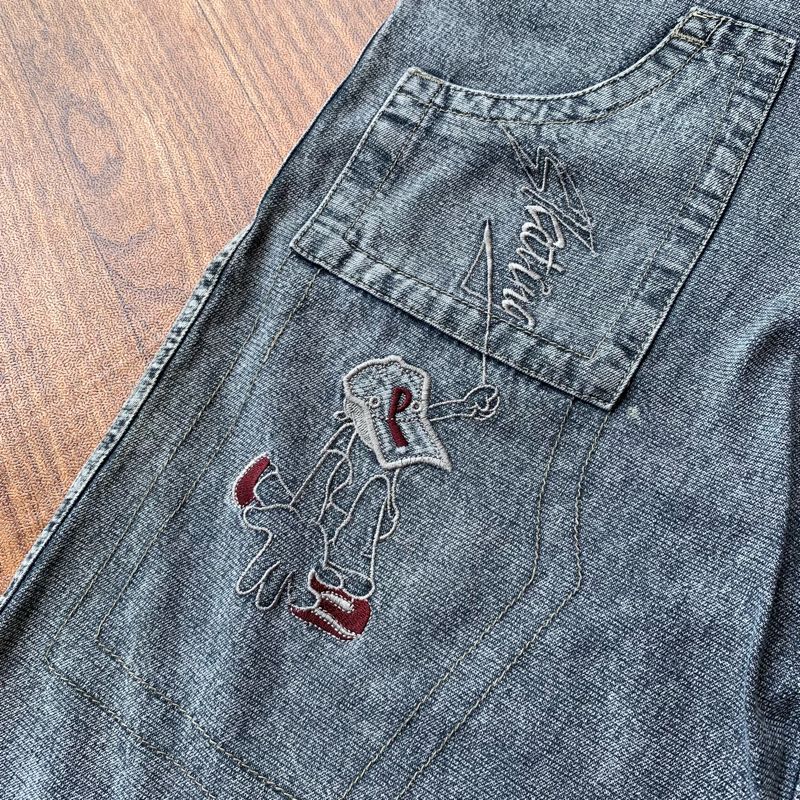 Y2K Skater Jeans Pria gray, foto 2