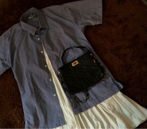 Cosplay Casual Wanita white blue