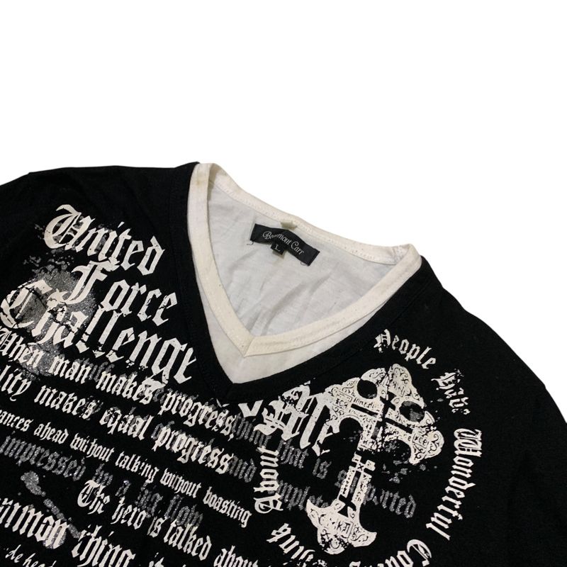 Y2K T-shirt Pria black, foto 3