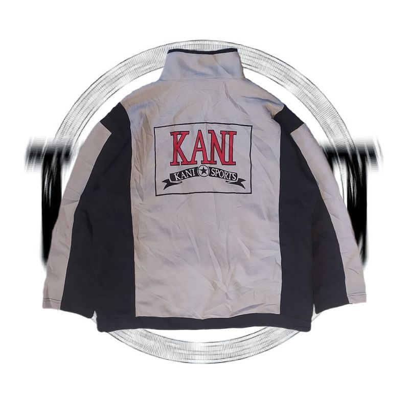 Karl Kani Vintage Y2K Track jacket Pria red black gray