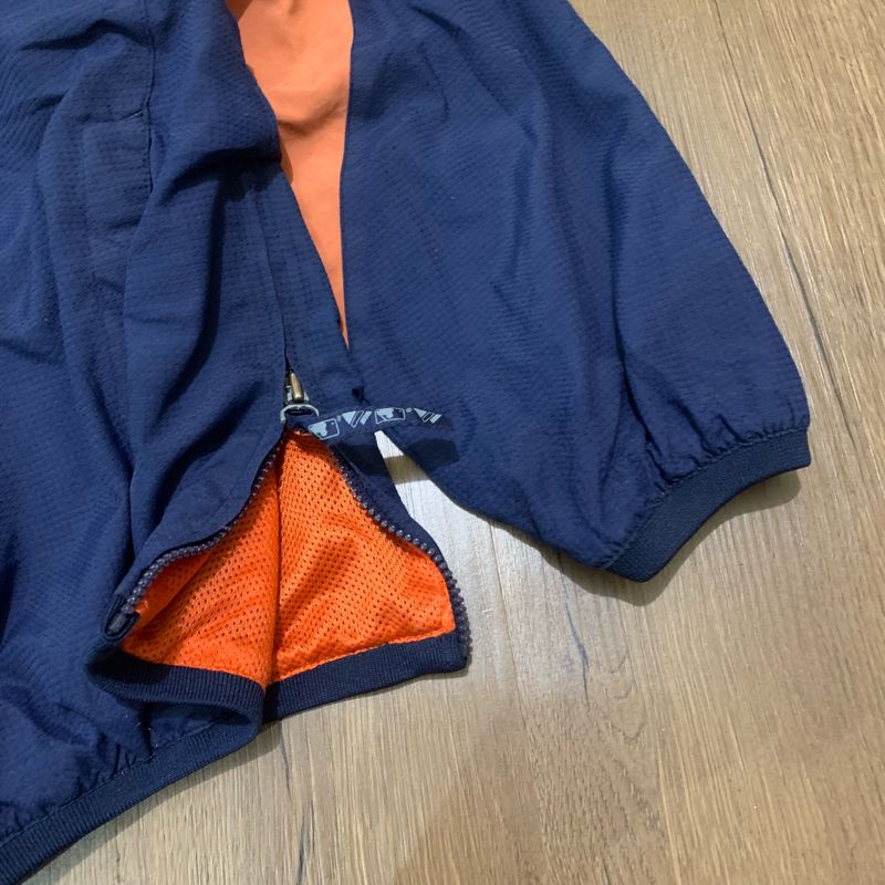 MLB Casual Windbreaker Pria navy orange, foto 3
